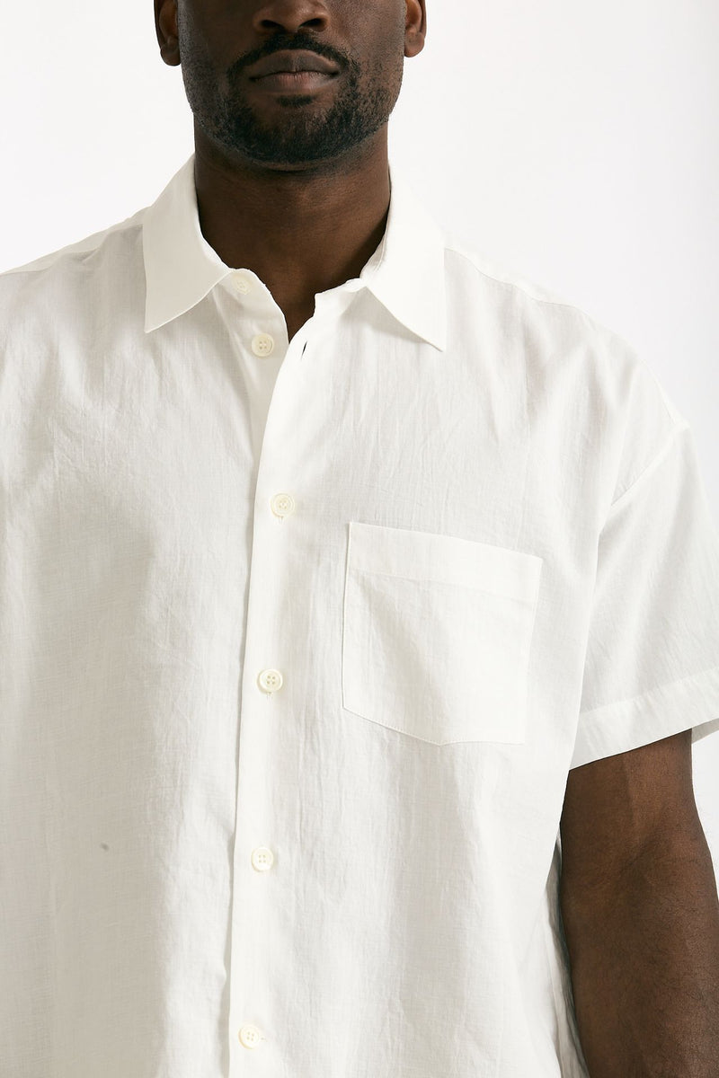 Camicia mezza manica in bianco uomo Covert - 5
