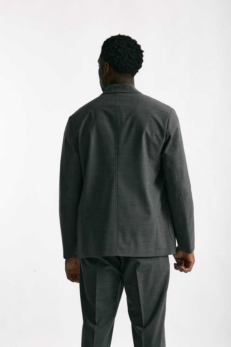 Giacca in poliestere e lana stretch grigio uomo Covert - 3