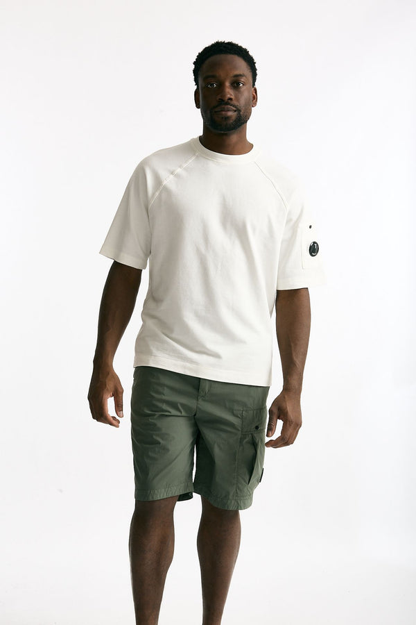 T-shirt in cotone bianco uomo C.p. company