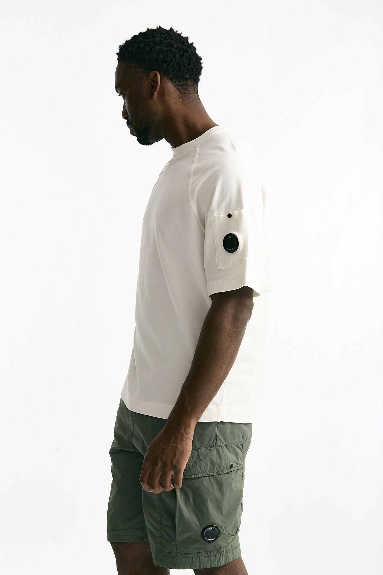 T-shirt in cotone bianco uomo C.p. company - 2