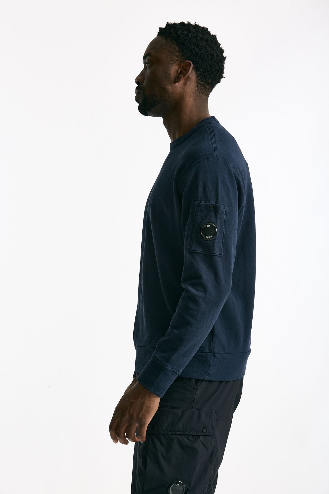 Felpa in cotone blu uomo C.p. company - 3