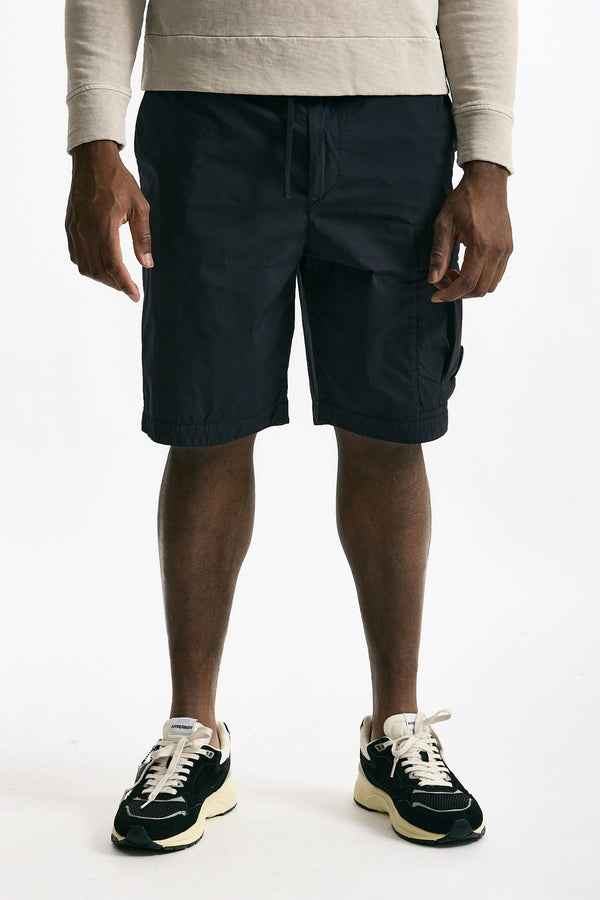 Bermuda in cotone e poliamide stretch blu uomo C.p. company