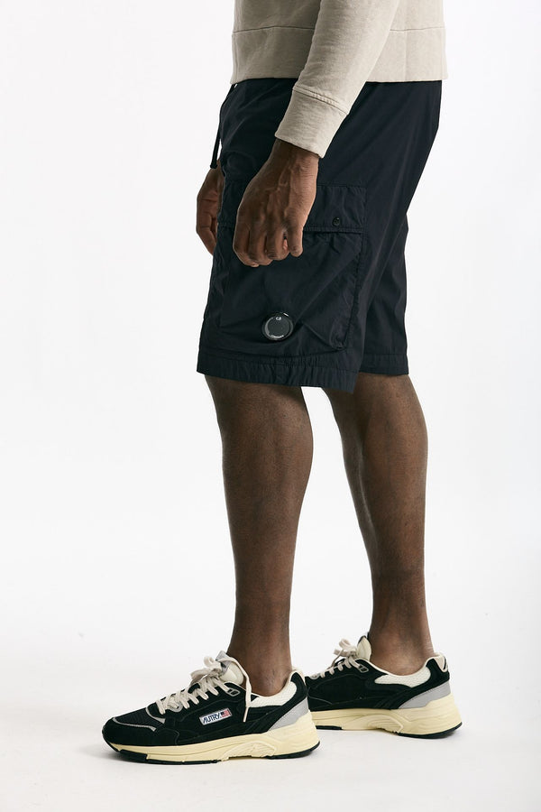 Bermuda in cotone e poliamide stretch blu uomo C.p. company