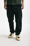 Pantalone cargo in cotone nero uomo C.p. company - 1
