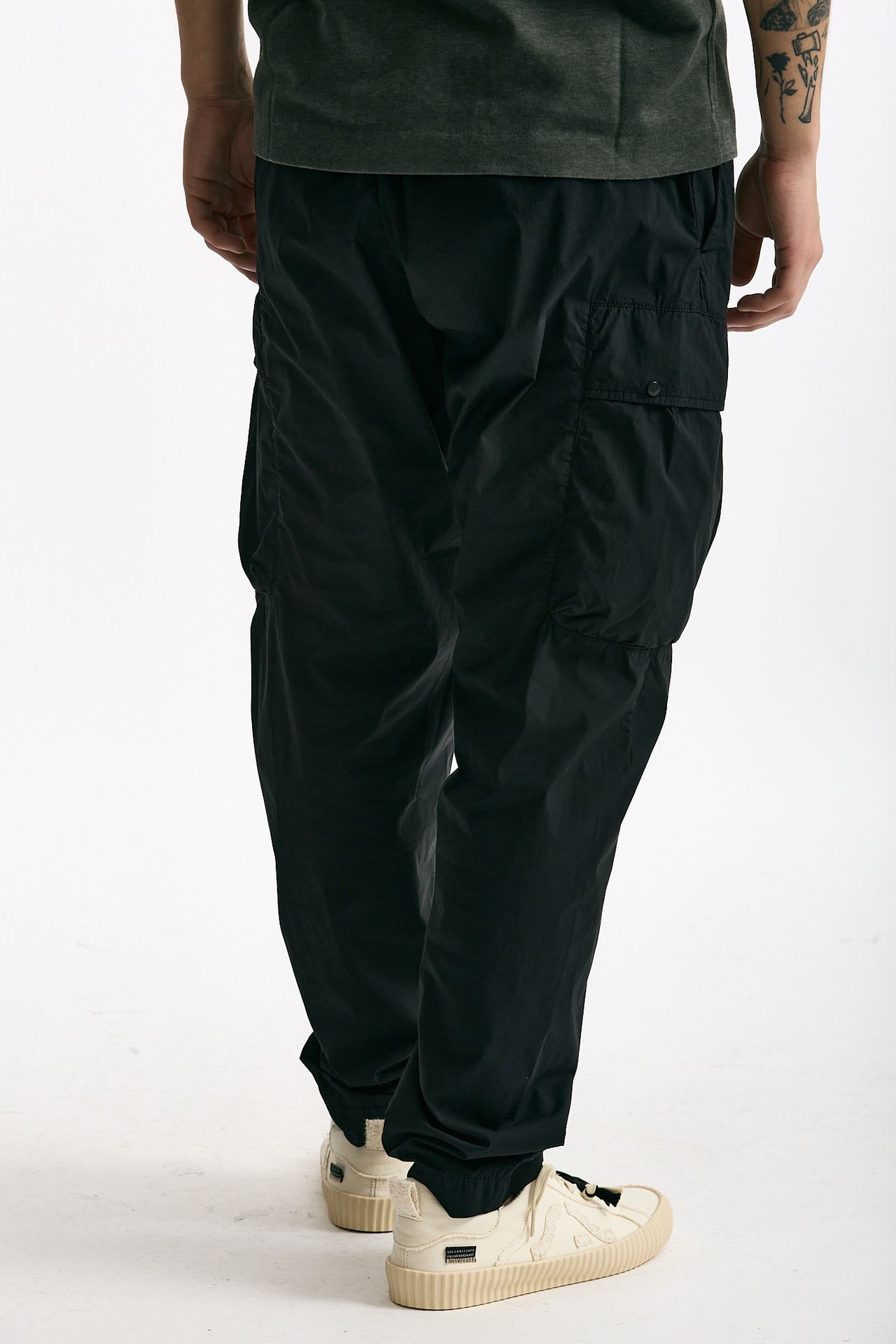 Pantalone cargo in cotone nero uomo C.p. company - 3