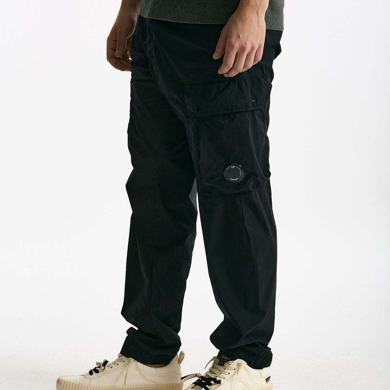 Pantalone cargo in cotone nero uomo C.p. company - 9