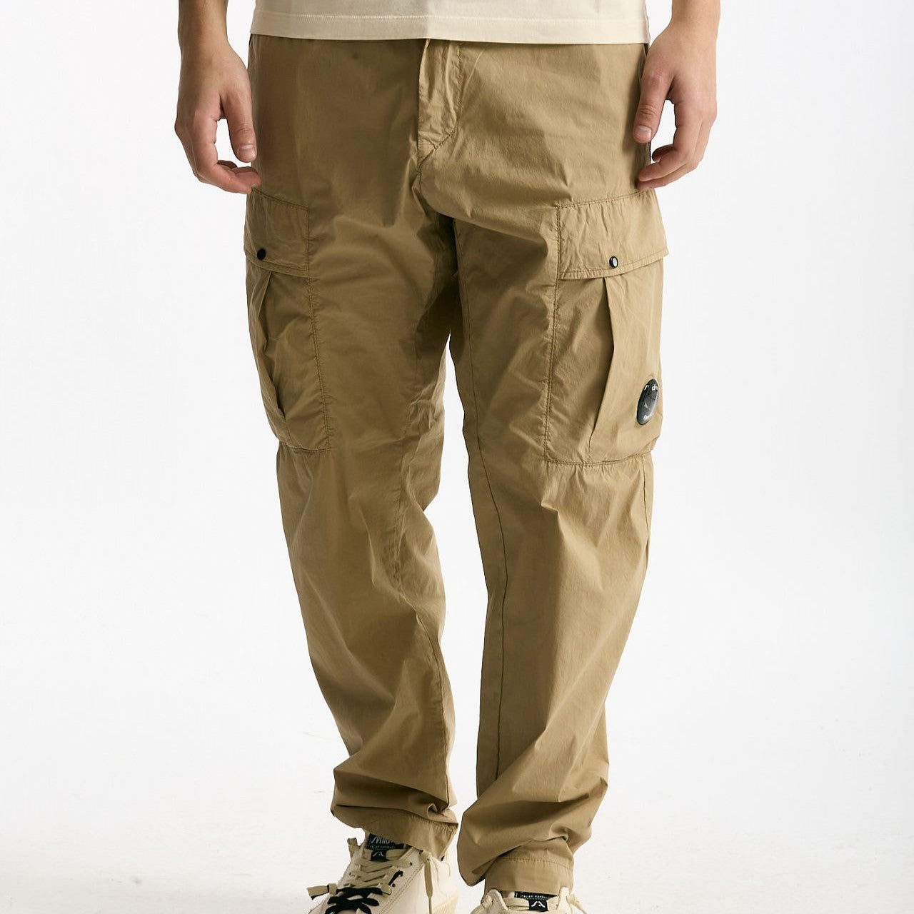 Pantalone cargo in cotone beige uomo C.p. company - 9