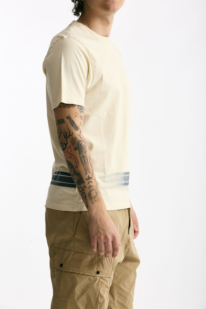 T shirt in cotone panna uomo C.p. company - 2