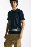 T shirt in cotone blu uomo C.p. company - 1