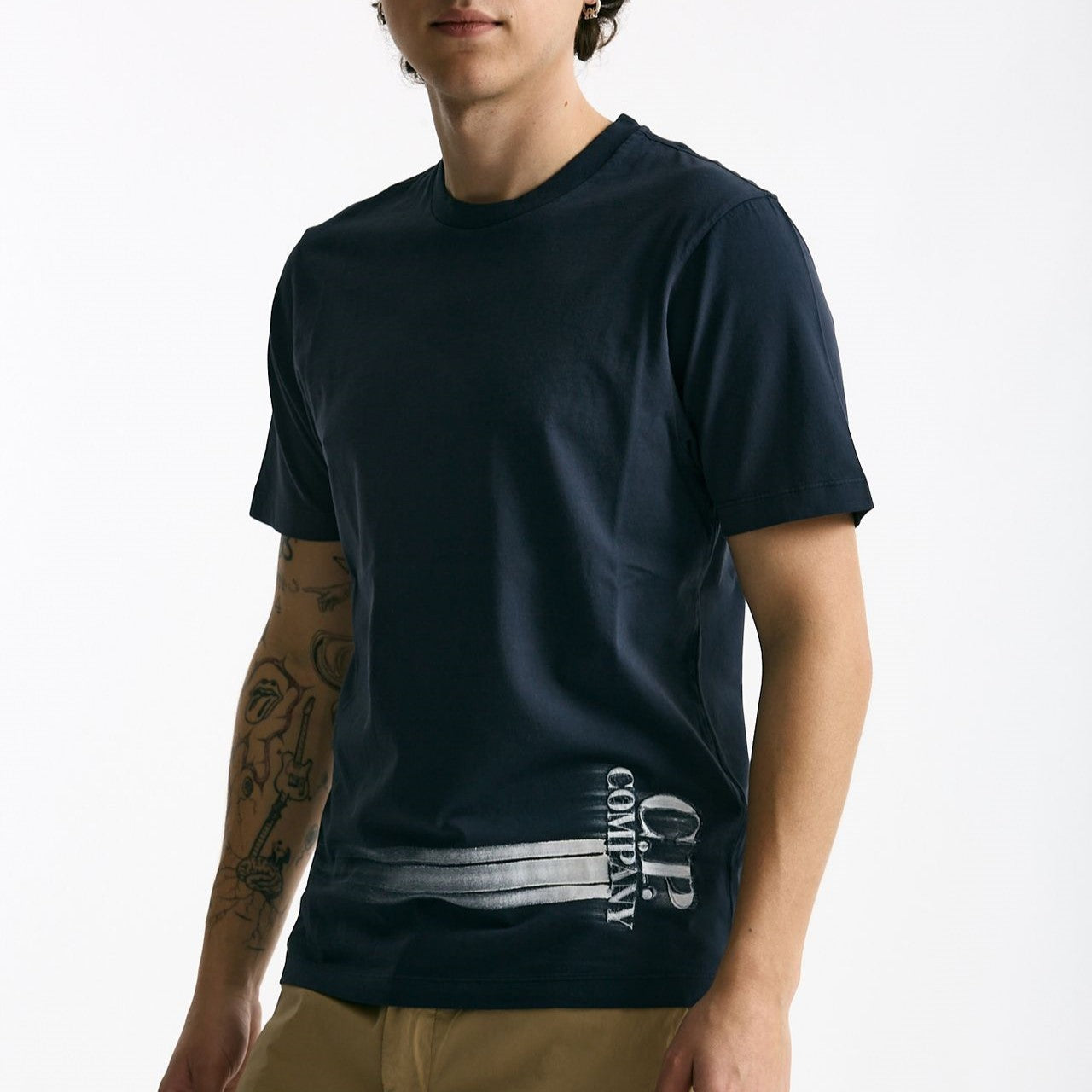 T shirt in cotone blu uomo C.p. company - 6