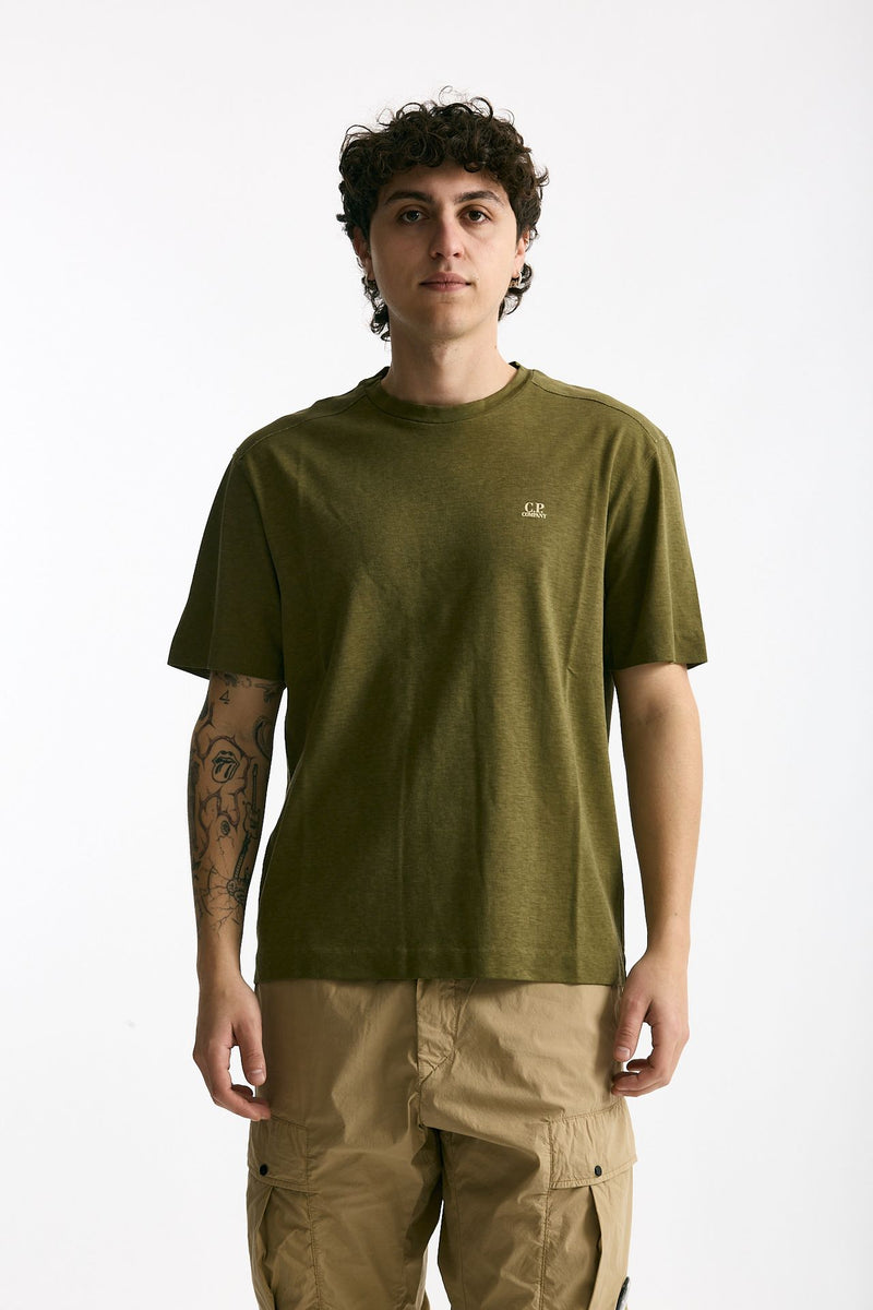 T shirt in cotone verde uomo C.p. company - 1