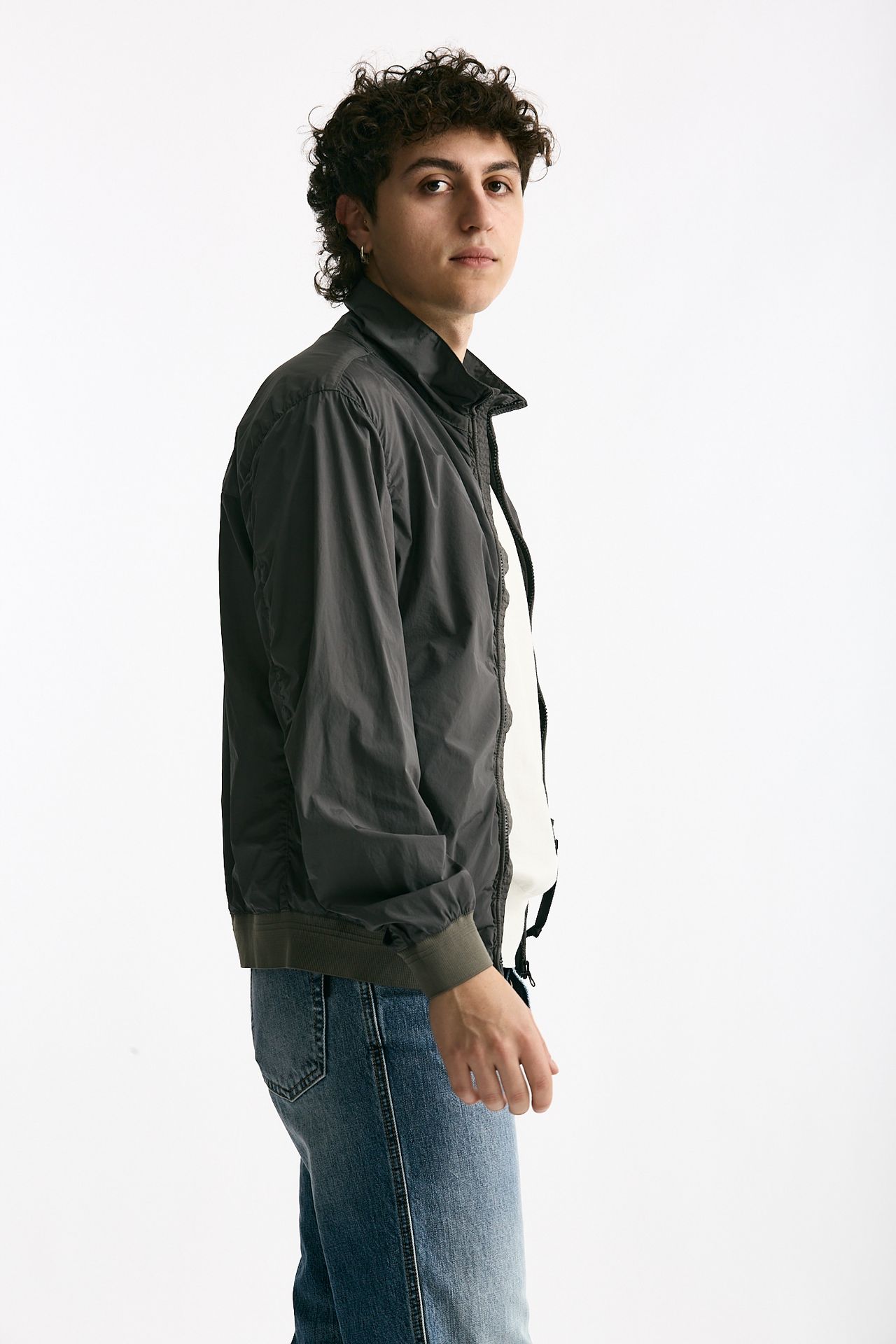 Giubbino NYCRA R in nylon stretch grigio uomo C.p. company - 3