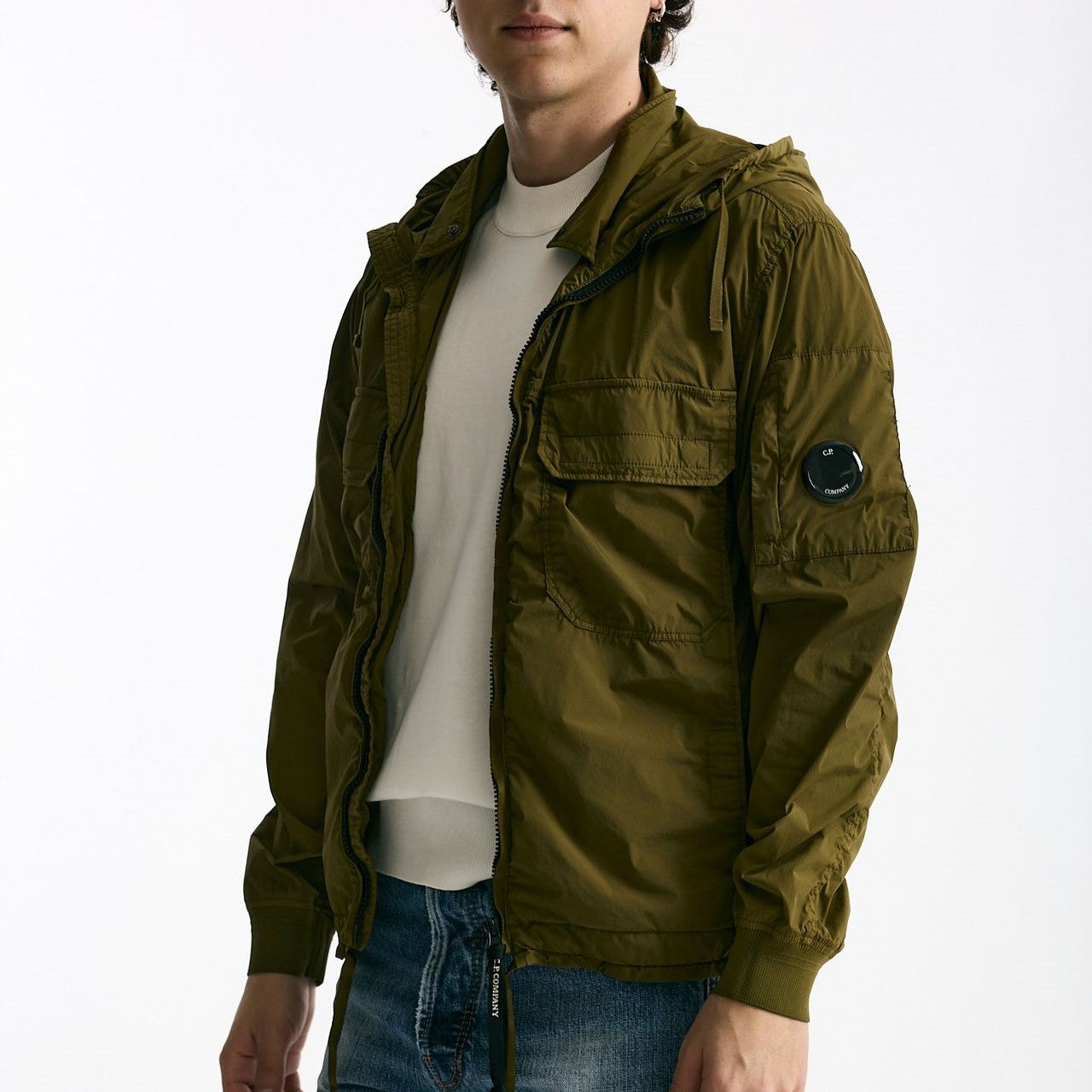 Giubbino NYCRA R in nylon stretch verde uomo C.p. company - 9