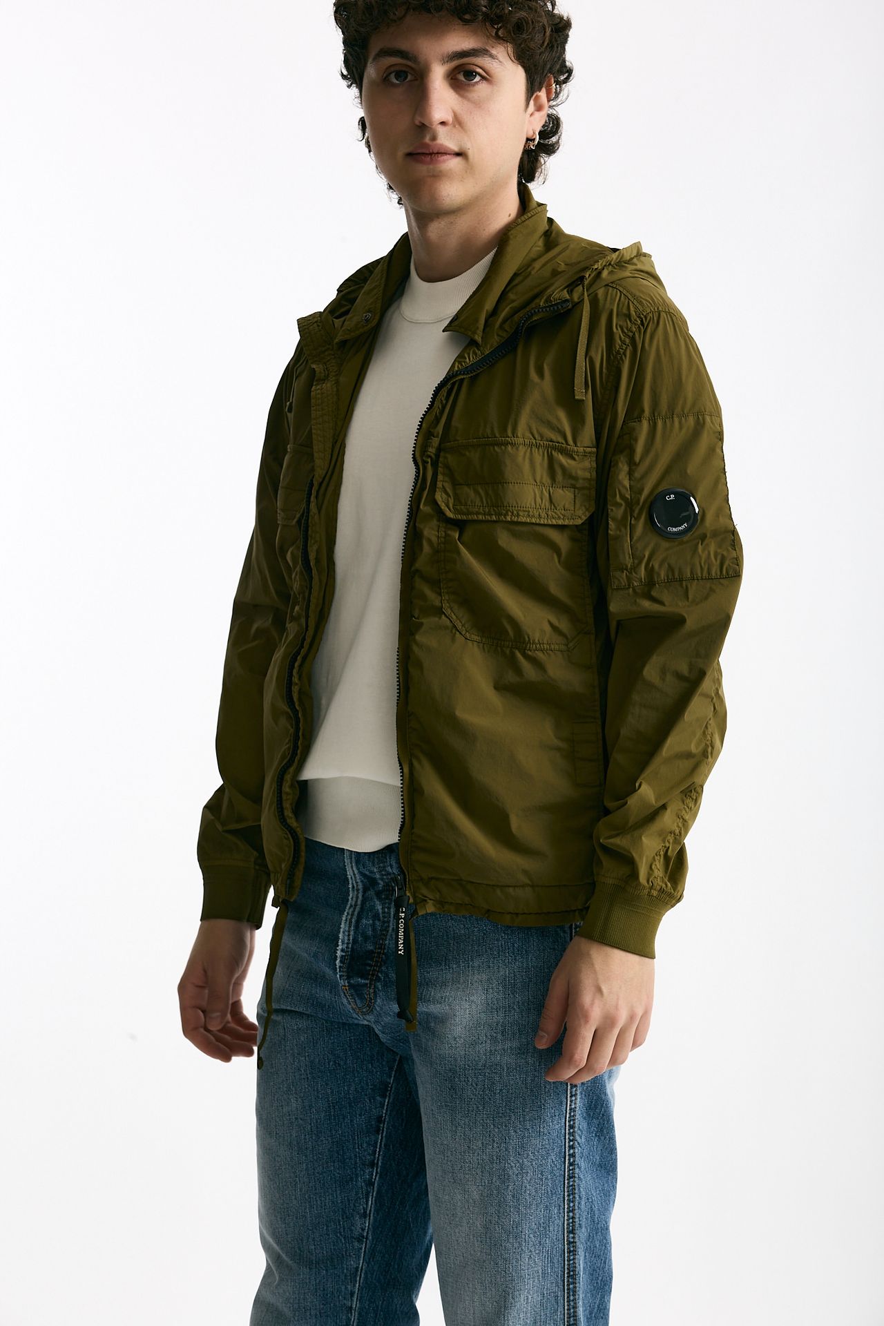 Giubbino NYCRA R in nylon stretch verde uomo C.p. company - 4