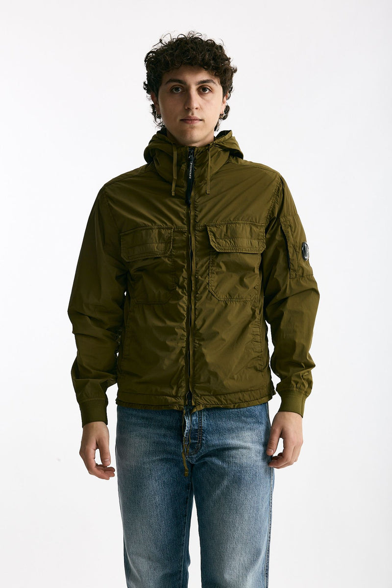 Giubbino NYCRA R in nylon stretch verde uomo C.p. company - 7