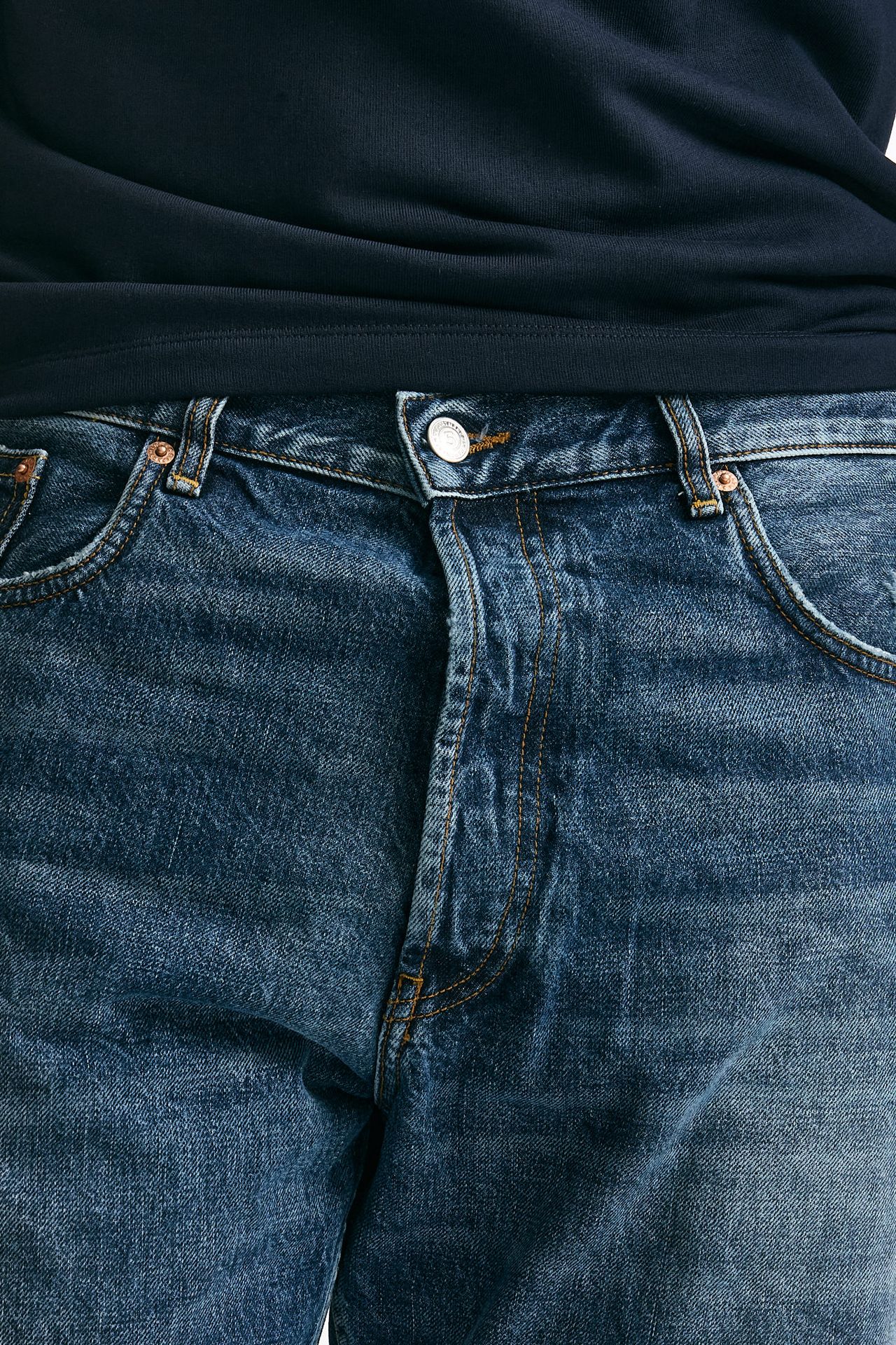 Jeans MUSSO in cotone fermo lavaggio medio uomo Department five - 5