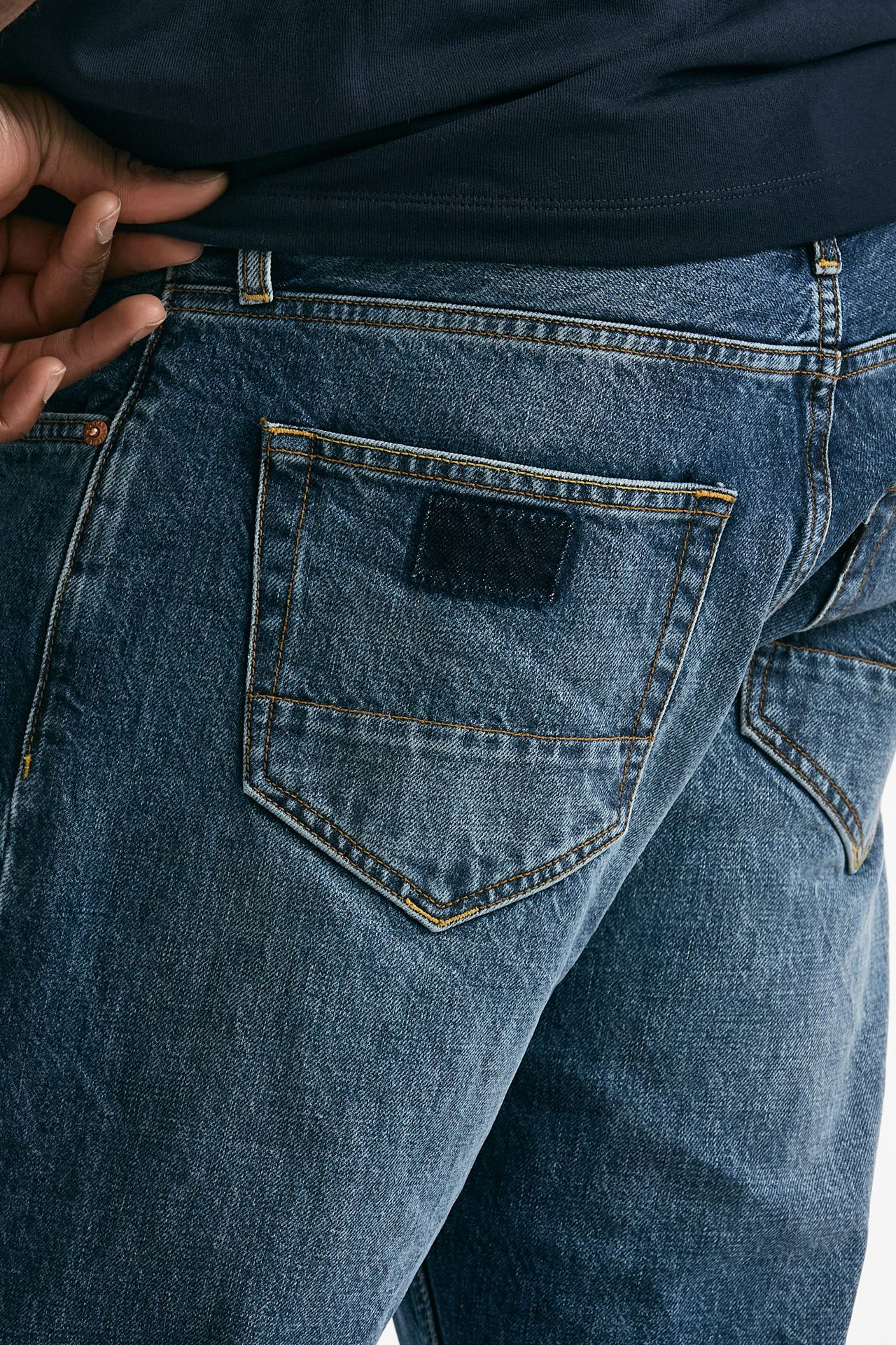 Jeans MUSSO in cotone fermo lavaggio medio uomo Department five - 7