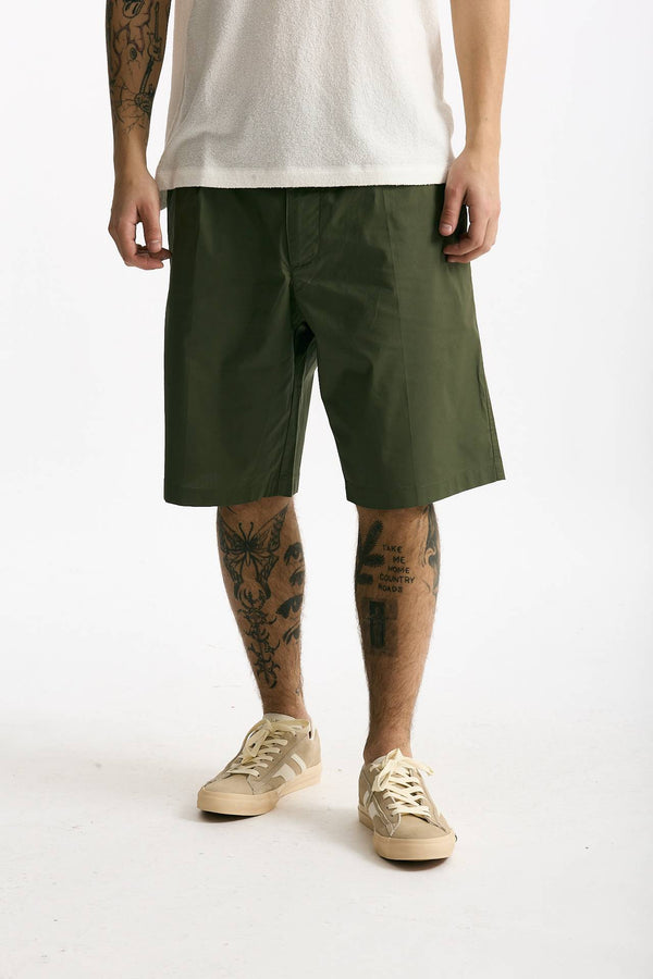 Bermuda PATRICK in cotone stretch verde uomo Department five