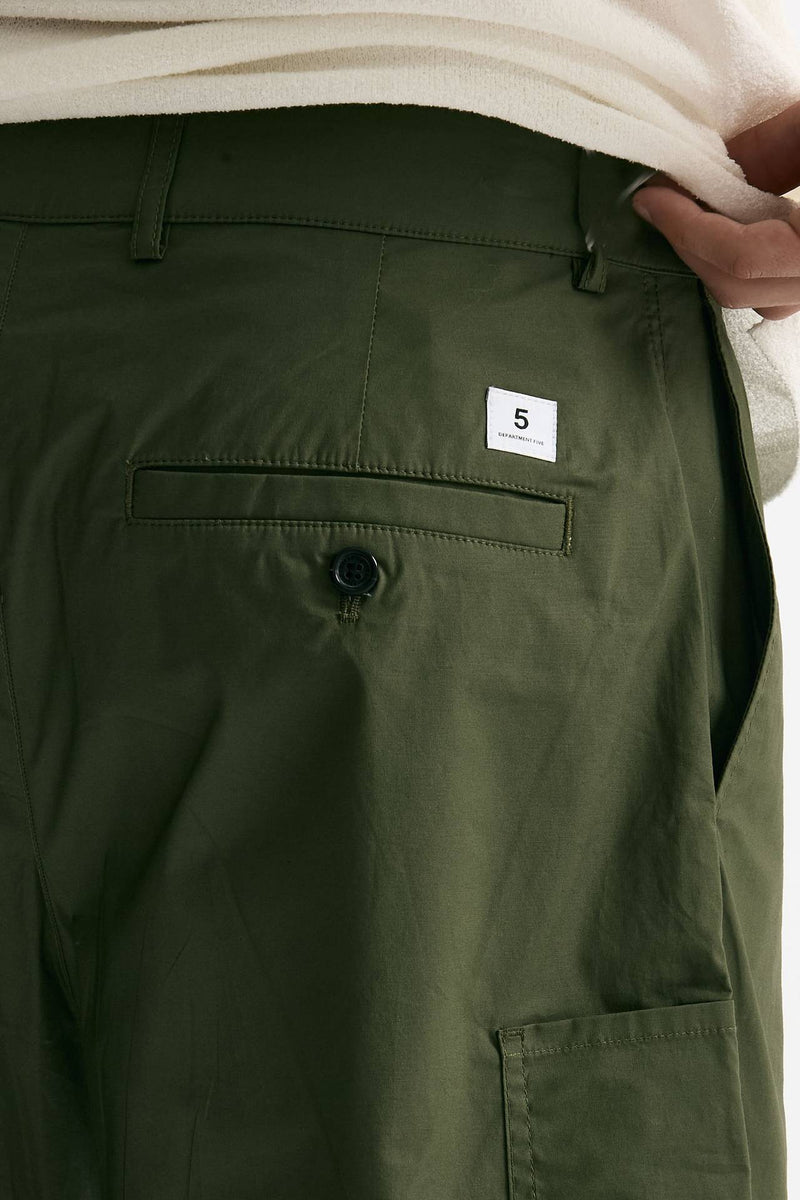 Bermuda PATRICK in cotone stretch verde uomo Department five - 7