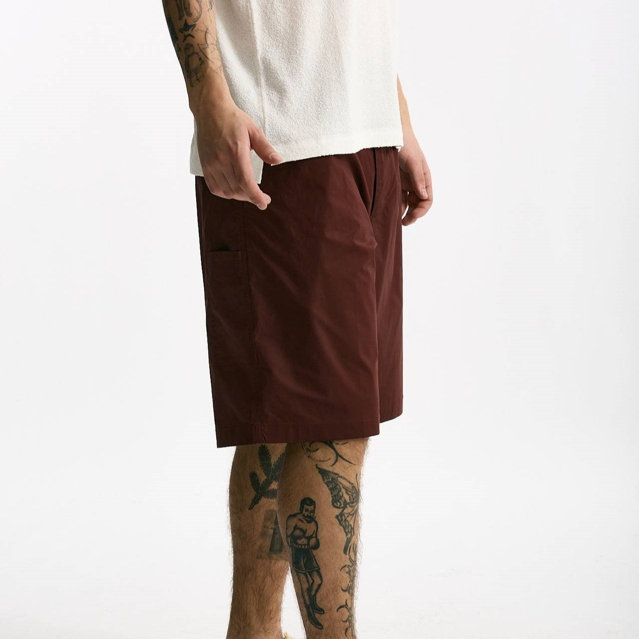 Bermuda PATRICK in cotone stretch bordeaux uomo Department five - 8