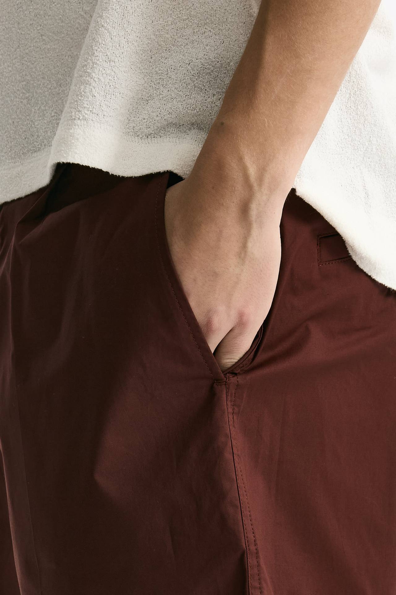 Bermuda PATRICK in cotone stretch bordeaux uomo Department five - 5
