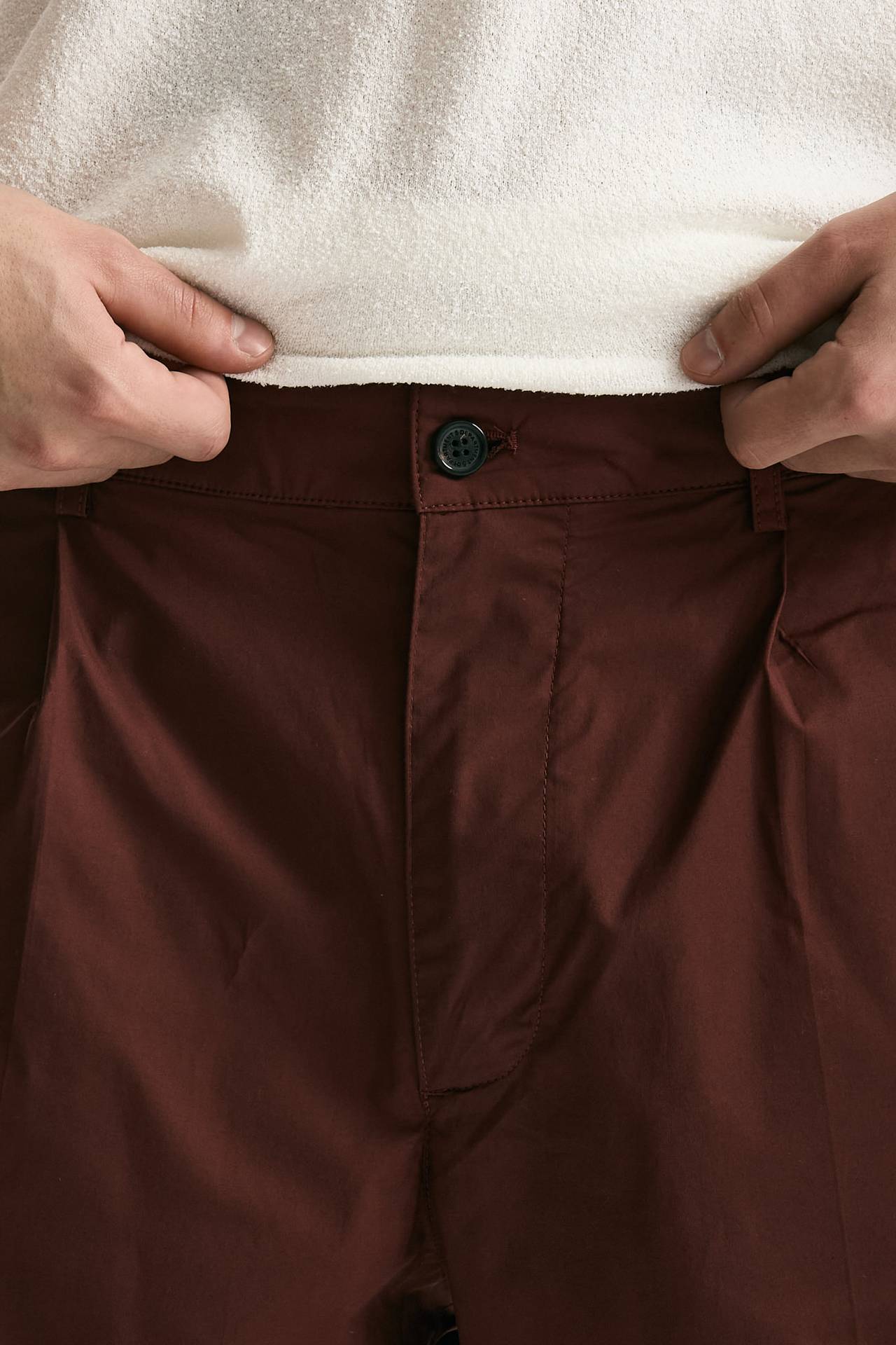 Bermuda PATRICK in cotone stretch bordeaux uomo Department five - 6