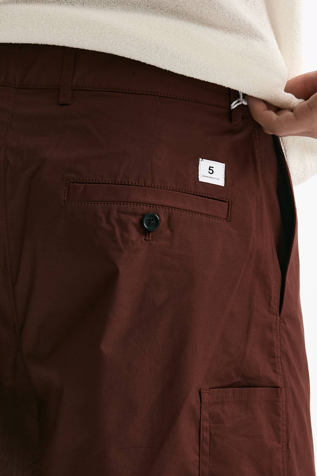 Bermuda PATRICK in cotone stretch bordeaux uomo Department five - 7