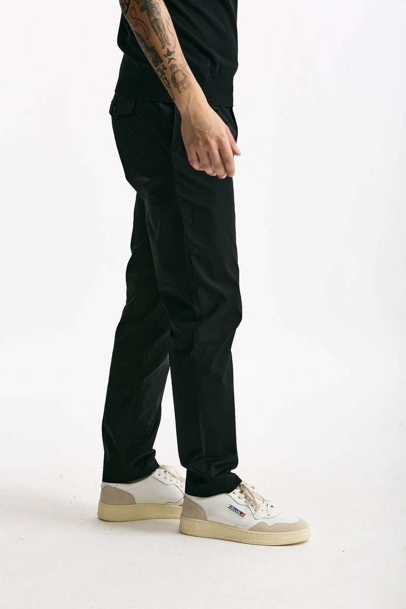Pantalone PRINCE PENCES in cotone stretch nero uomo Department five - 2