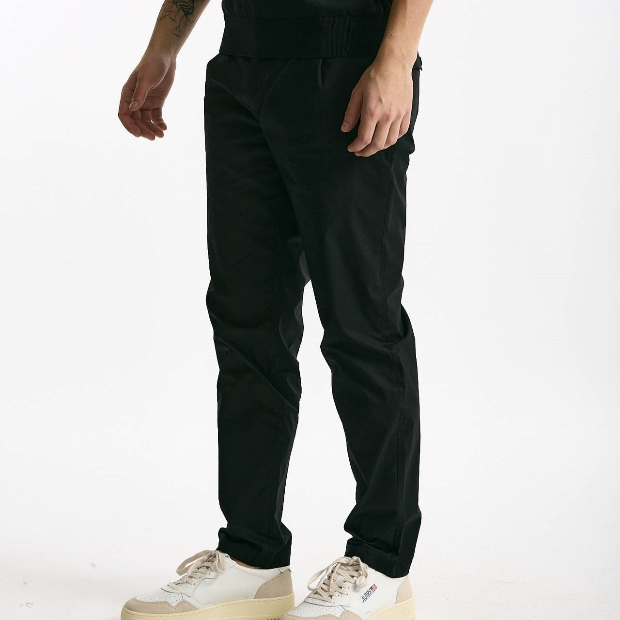 Pantalone PRINCE PENCES in cotone stretch nero uomo Department five - 8