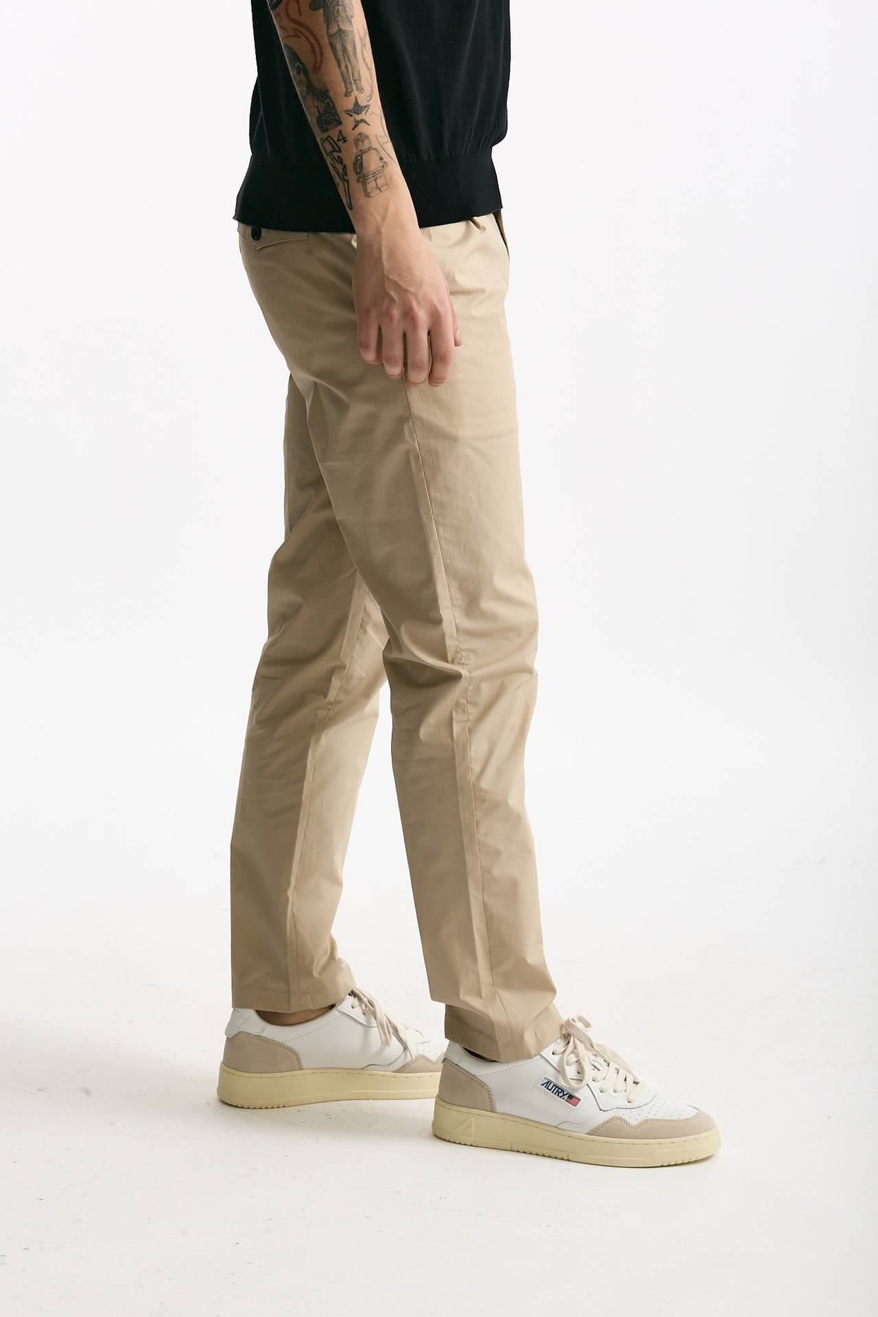 Pantalone PRINCE PENCES in cotone stretch beige uomo Department five - 1