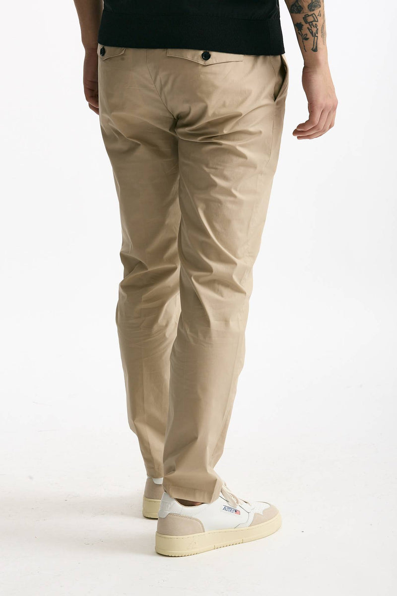 Pantalone PRINCE PENCES in cotone stretch beige uomo Department five - 3