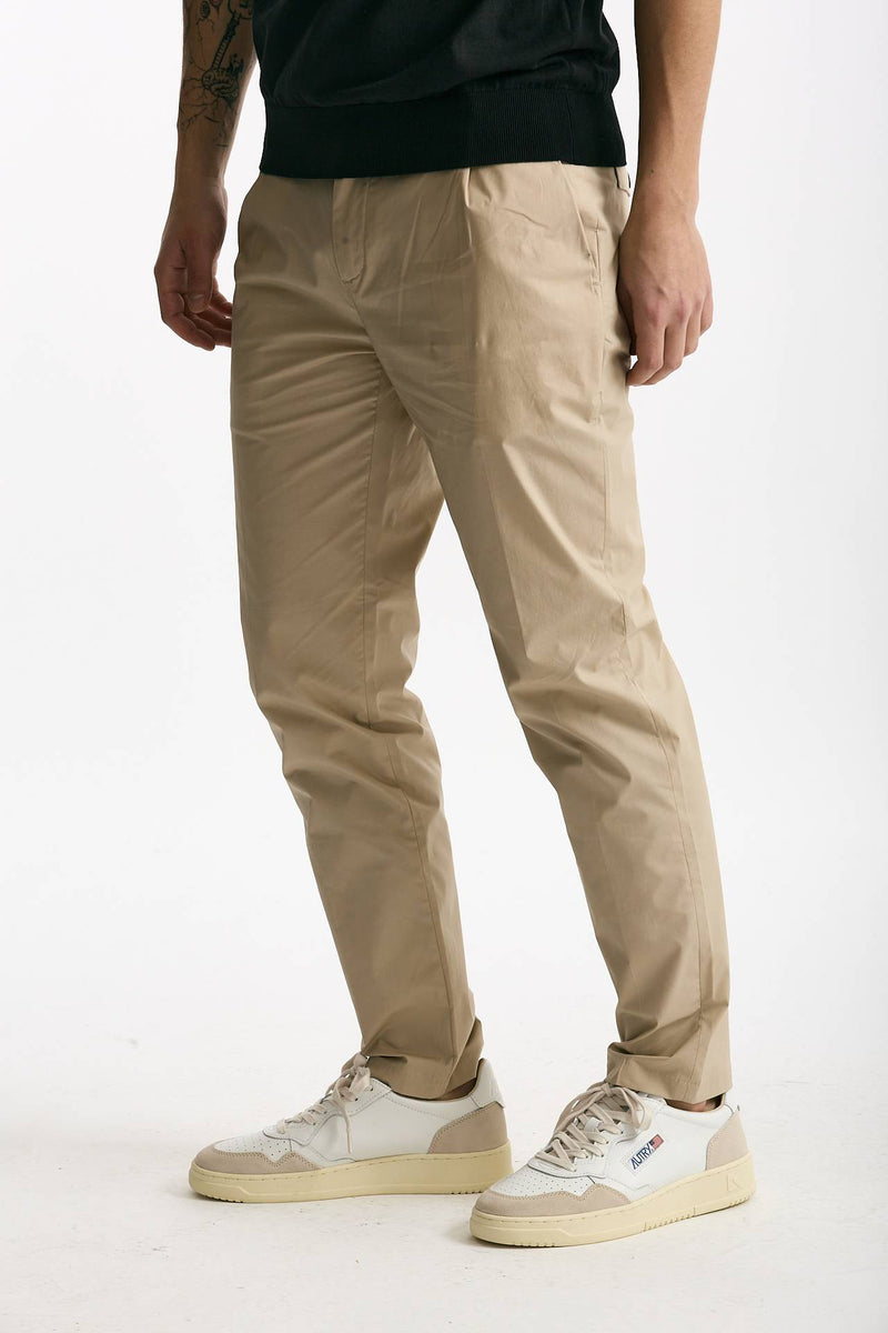 Pantalone PRINCE PENCES in cotone stretch beige uomo Department five - 4