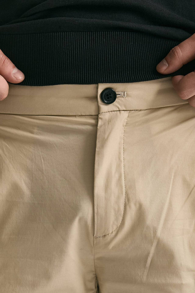 Pantalone PRINCE PENCES in cotone stretch beige uomo Department five - 6