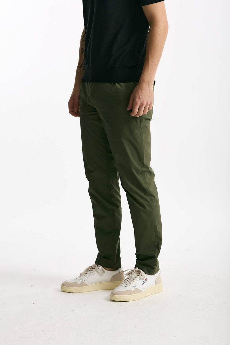 Pantalone PRINCE PENCES in cotone stretch verde uomo Department five - 4