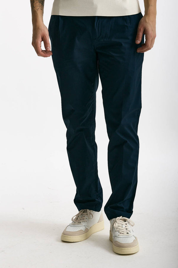 Pantalone PRINCE PENCES in cotone stretch blu uomo Department five