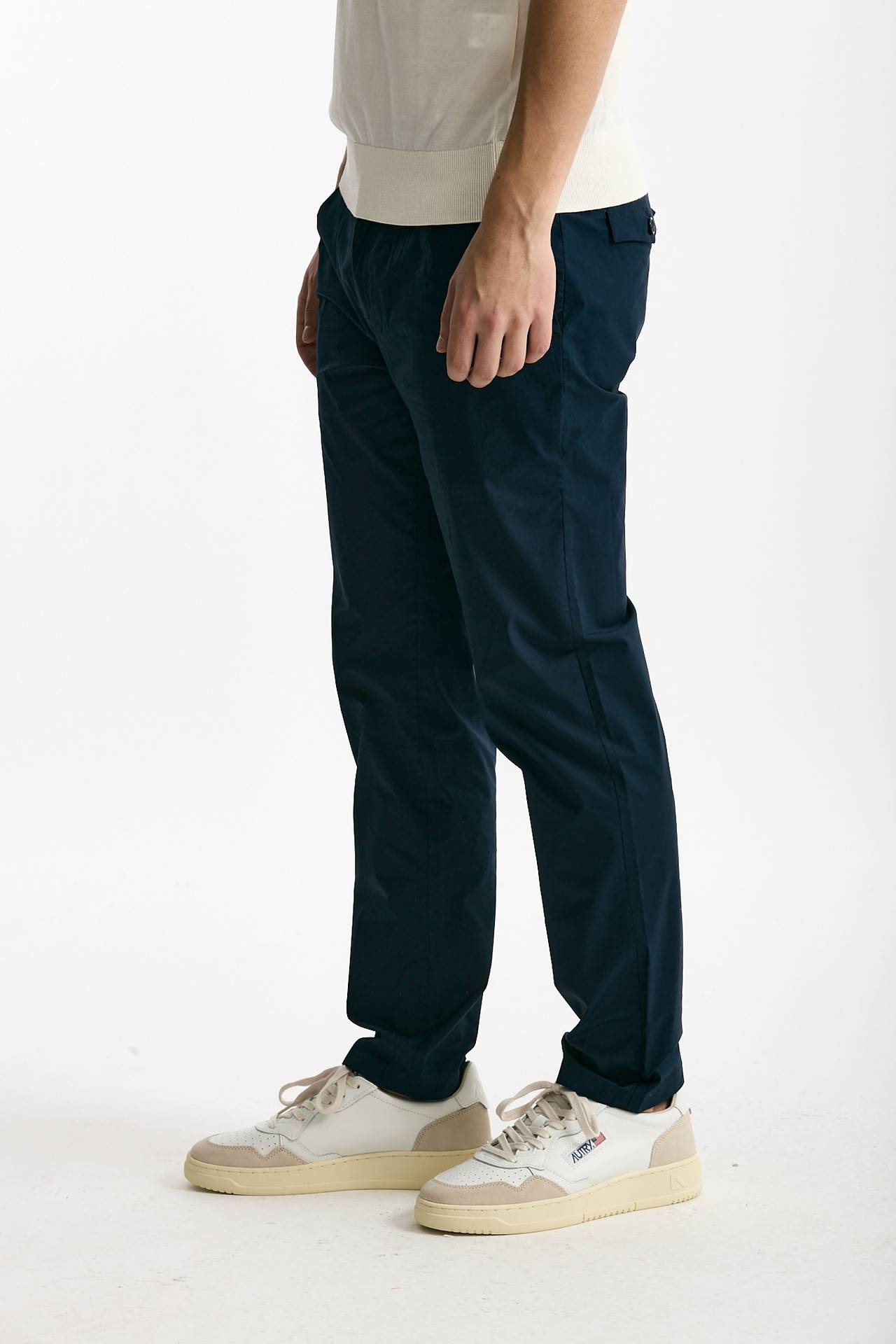 Pantalone PRINCE PENCES in cotone stretch blu uomo Department five - 4