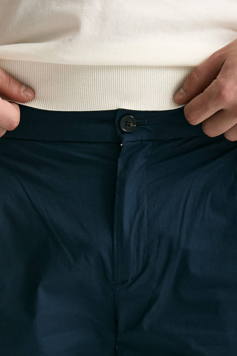 Pantalone PRINCE PENCES in cotone stretch blu uomo Department five - 6