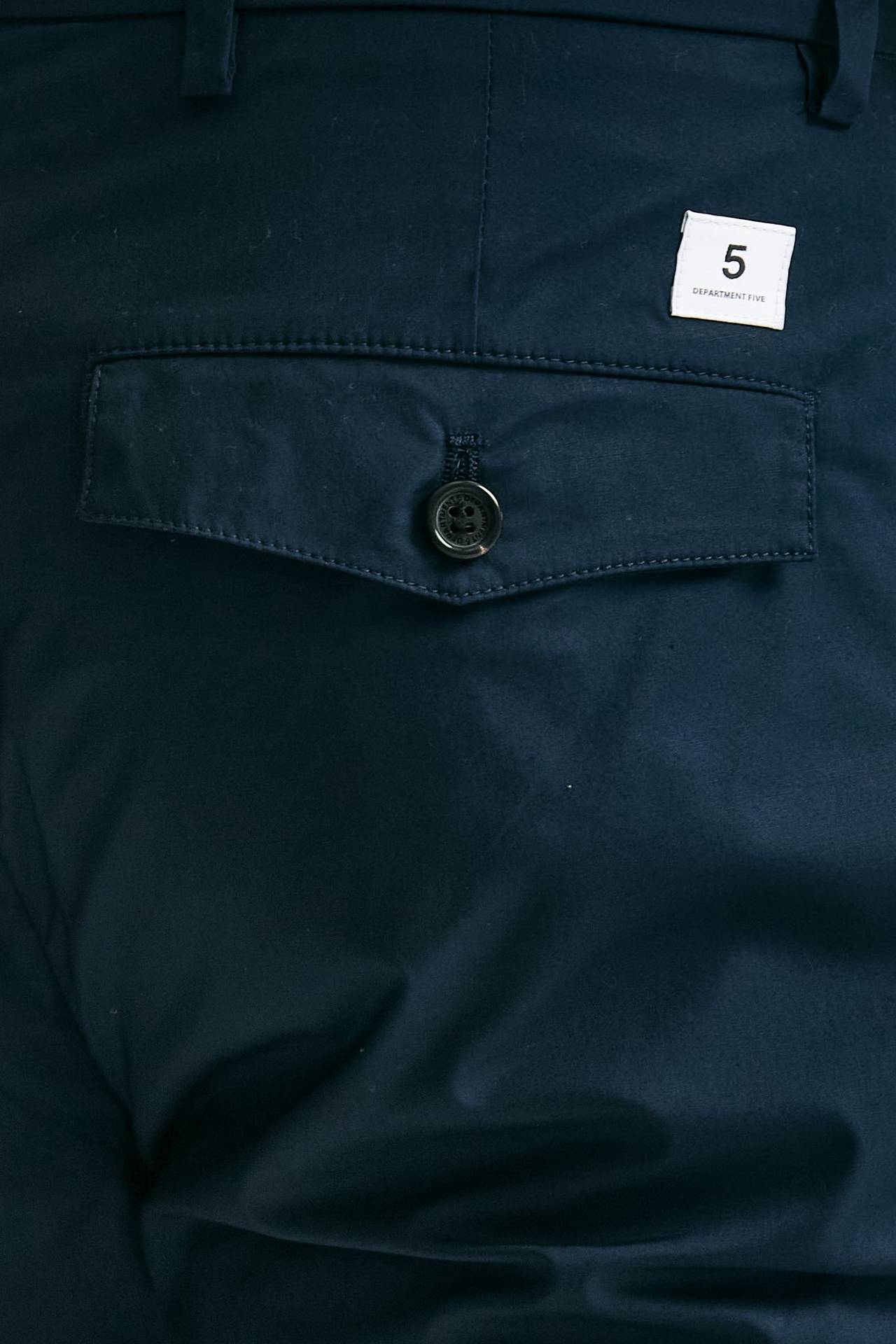 Pantalone PRINCE PENCES in cotone stretch blu uomo Department five - 7