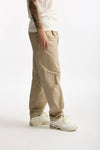 Pantalone GIN in cotone e lino stretch beige uomo Department five - 3