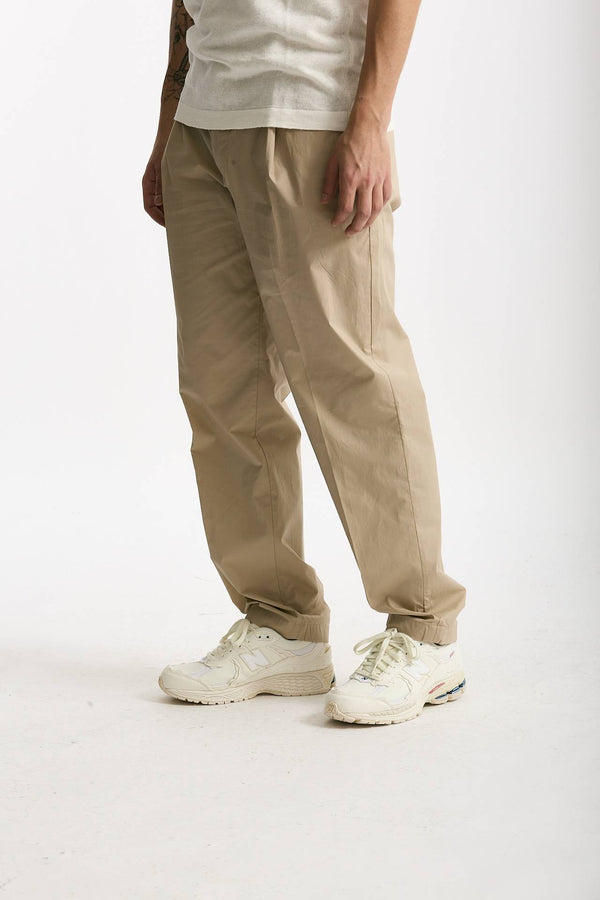 Pantalone GIN in cotone e lino stretch beige uomo Department five