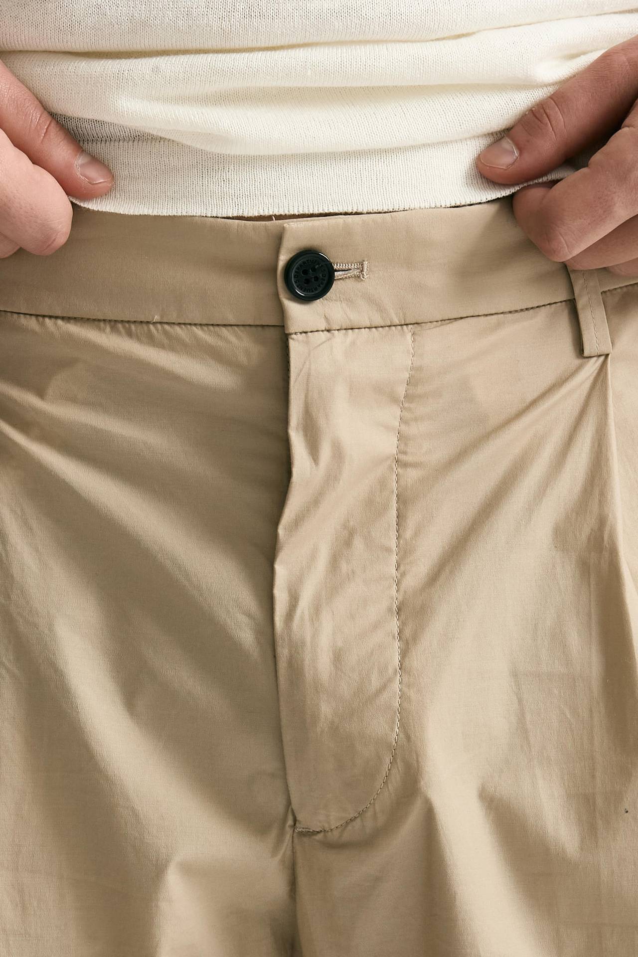 Pantalone GIN in cotone e lino stretch beige uomo Department five - 6