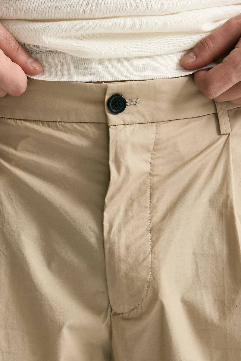 Pantalone GIN in cotone e lino stretch beige uomo Department five - 6