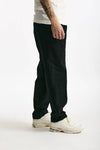 Pantalone GIN in cotone e lino stretch nero uomo Department five - 3