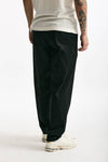 Pantalone GIN in cotone e lino stretch nero uomo Department five - 4