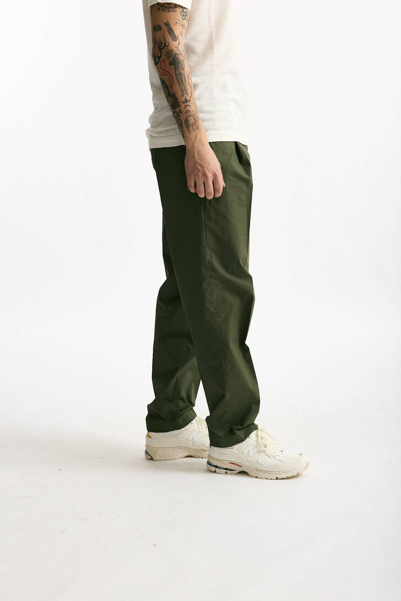 Pantalone GIN in cotone e lino stretch verde uomo Department five - 3
