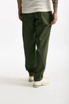 Pantalone GIN in cotone e lino stretch verde uomo Department five - 4