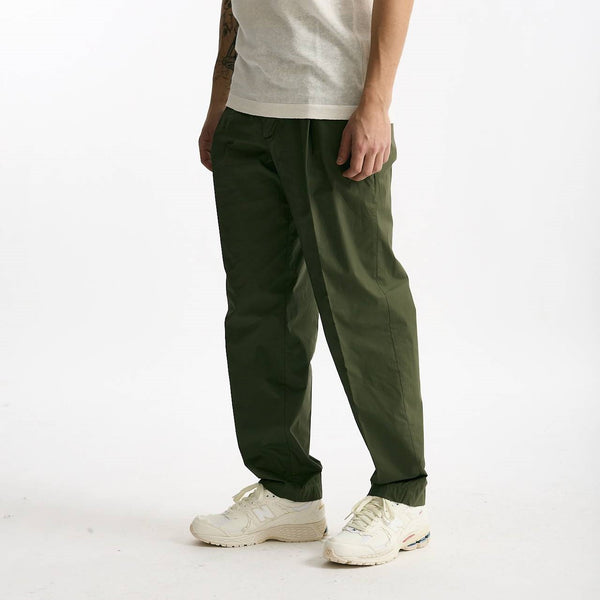 Pantalone GIN in cotone e lino stretch verde uomo Department five