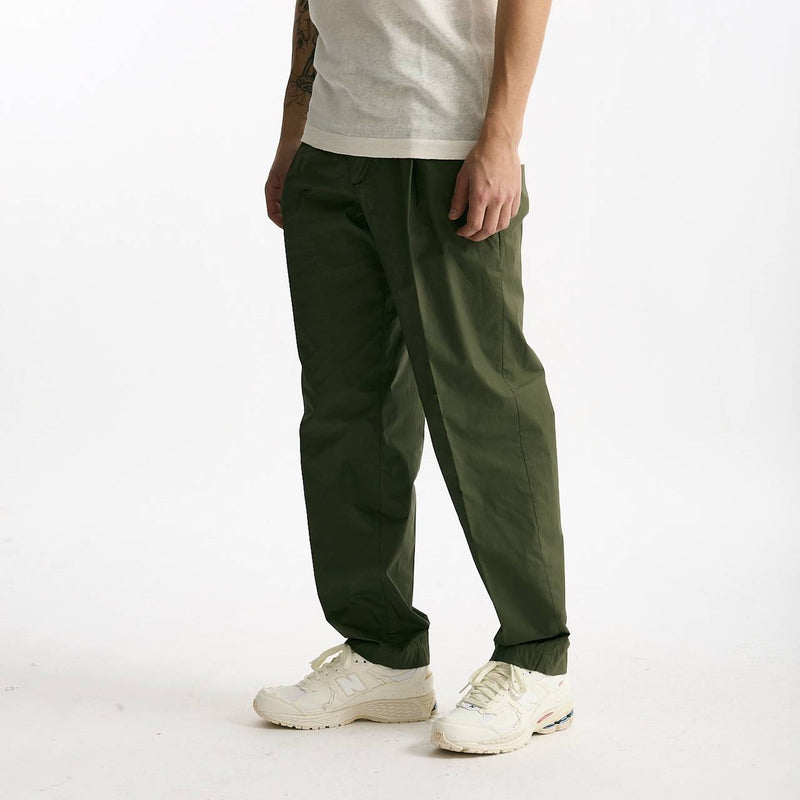 Pantalone GIN in cotone e lino stretch verde uomo Department five