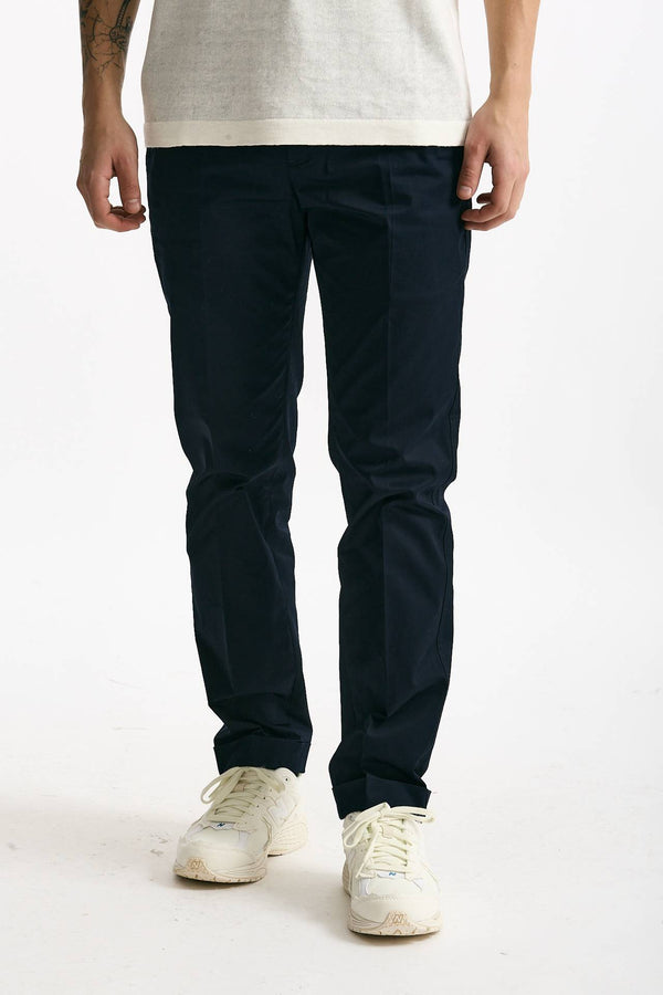 Pantalone DESTINAY in cotone stretch blu uomo Department five