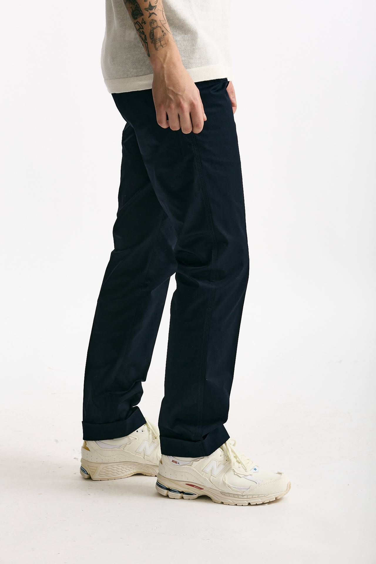Pantalone DESTINAY in cotone stretch blu uomo Department five - 2